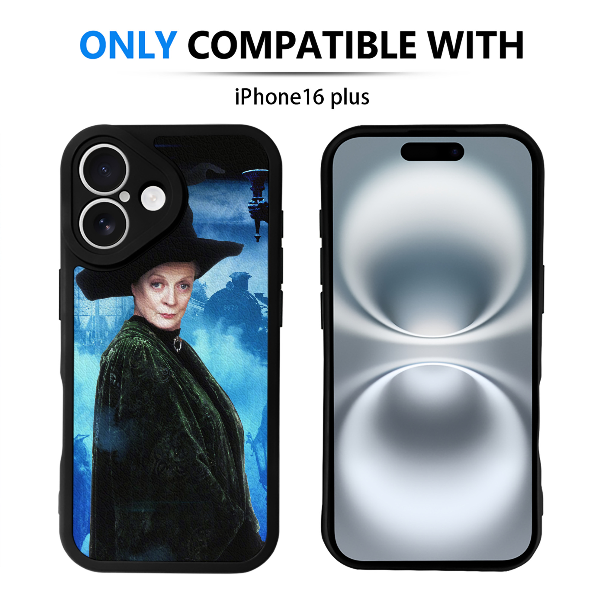 （画像用） Harry Potter ハリー・ポッターシリーズ 【iPhone 16シリーズ対応】シリコンスマホケース（レザー調） 材質：シリコン